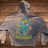 Intergalactic Mindmelt - Ultra Heavyweight Post-Apocalyptic Aesthetic Hand-Frayed Monkey Washed Zip Hoodie